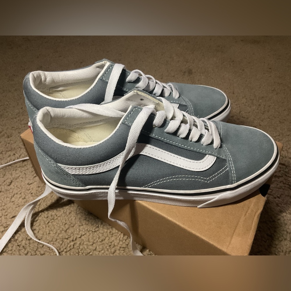 Vans Blue and White Sneakers